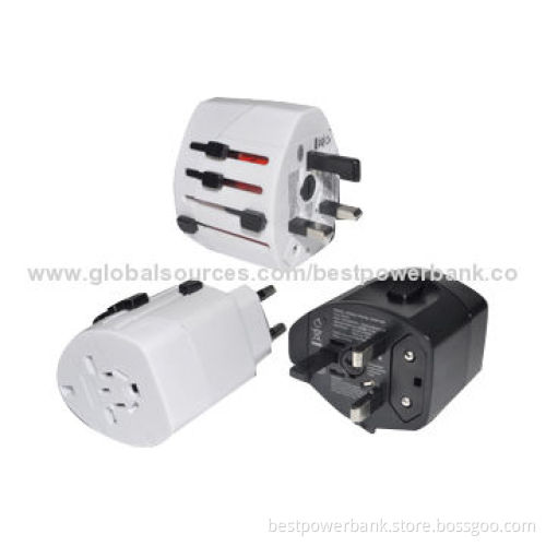 Hot Sell, EU, UK, US, AU Plugs, All-in-One, Worldwide International Travel Adapters with USB Charger